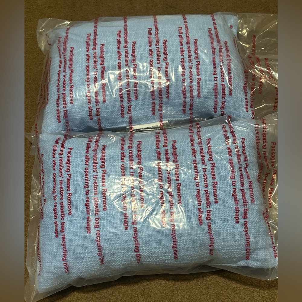 Target Blue Accent Pillows 12x18 inches